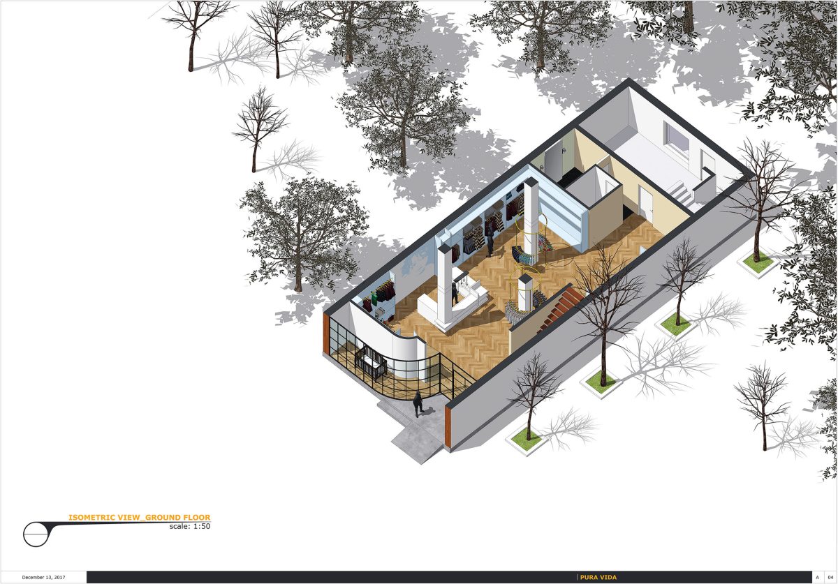 Clothing Store Sketchup 3d Floor Plan