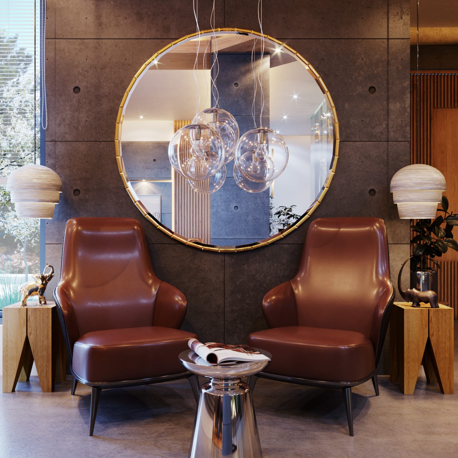 STARDAC reception wide interior view
